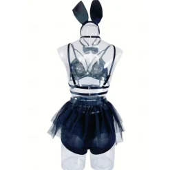 Bunny Girl Halloween Cosplay Costume Tutu Bra Sexy Costume Adults' Women's Carnival Masquerade Mardi Gras Performance Party Halloween Easy Halloween Costumes Dress Up