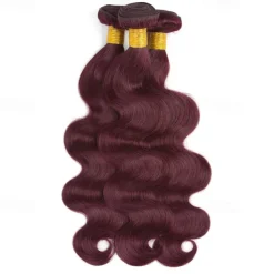 Burgundy Human Hair Bundles Ombre Colored Brazilian 99J Body Wave Human Hair Weave Bundles Remy human Hair Extensions 3PCS
