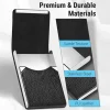 Business Card Holder PU Leather Business Card Case Pocket Card Holders Metal Slim Name Card Holder RFID Blocking Business Card Carrier with Magnetic Closure