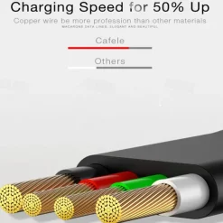 CAFELE Is Suitable For Apple 3-in-1 Data Cable 1 Drag 3 Mobile Phone Retractable Charging Cable Multi-function 5A Fast Charge