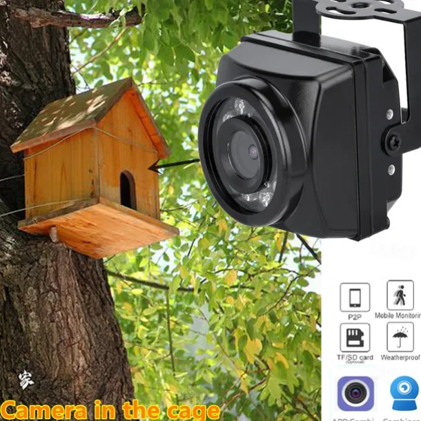 Camhi POE 1920P 1080P Box Mini Waterproof IP66 TF card slot 940nm IR-Cut Night Vision IP Security Cameras Outdoor Car Vehicle Fleet Bird Nest Onvif CCTV