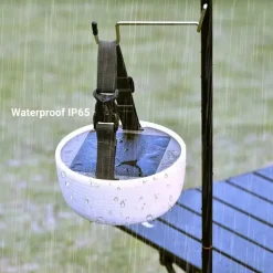 Camping Lantern Solar String Lights Multifunctional Rechargeable Outdoor Tent Camping Light 16.4FT IP65 Waterproof Camping Gear with Rechargeable Emergency for Christmas, Home and Party Decorations