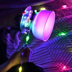 Camping Lantern Solar String Lights Multifunctional Rechargeable Outdoor Tent Camping Light 16.4FT IP65 Waterproof Camping Gear with Rechargeable Emergency for Christmas, Home and Party Decorations