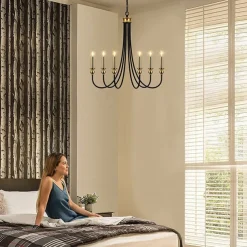 Candle Style Chandelier 6-Light 26