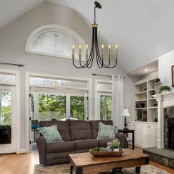 Candle Style Chandelier 6-Light 26