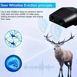 Car Animal Repeller Common Alarm for Animal Collision Avoidance Ultrasonic Deer Repeller