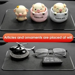 Car Anti-slip Mat Mobile Phone Anti-slip Shelving Mat Instrument Panel Decoration Shelving Mat Sunscreen High Temperature Resistant Car Accessories