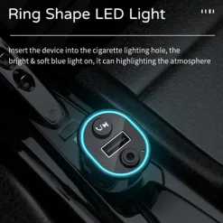 Car Bluetooth 5.0 Receiver for Car Noise Cancelling Bluetooth AUX Adapter Bluetooth Music Receiver for Home Stereo/Wired Headphones/Handsfree Calling 16 Hours Battery Life-BlackSilver