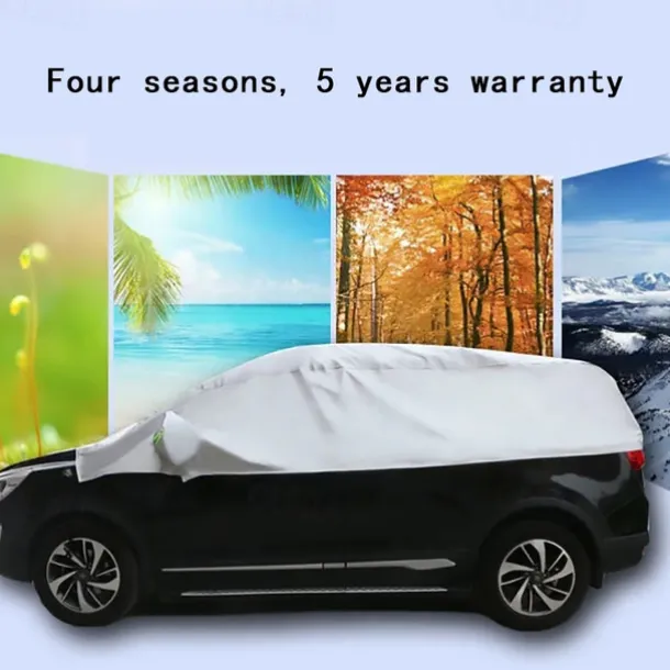 Car Clothing Half Cover Anti-frost Snowproof Waterproof Sun-shade Heat-insulating Dust-proof Four Season Universal