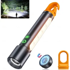 Car Detailing Light Rechargeable, Paint Correction Inspection Light with Magnetic Base & Hook, Handheld LED Work Light for Auto Detailing, Color Matching & Repairs