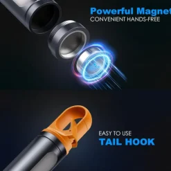 Car Detailing Light Rechargeable, Paint Correction Inspection Light with Magnetic Base & Hook, Handheld LED Work Light for Auto Detailing, Color Matching & Repairs