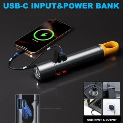 Car Detailing Light Rechargeable, Paint Correction Inspection Light with Magnetic Base & Hook, Handheld LED Work Light for Auto Detailing, Color Matching & Repairs