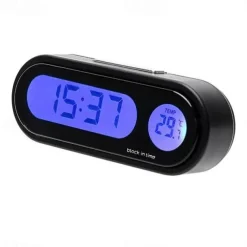 Car Digital Clock Electronic Thermometer Clock LCD Display Luminous Temperature Clock Mini car clock Electronic Clock car watch Auto Dashboard Clocks Luminous