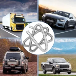 Car Heater Exhaust Pipe 300 cm Flexible Stainless Steel Exhaust Pipe Kit for Diesel Parking Air Heaters with Exhaust Muffler Two Steel Clamps