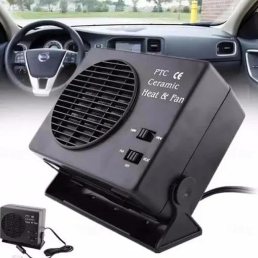 Car Heater 12V Portable Car Heater Fan Fast Heating Windshield Heater Defroster 2 in 1 Cooling Heating for Camping Trip
