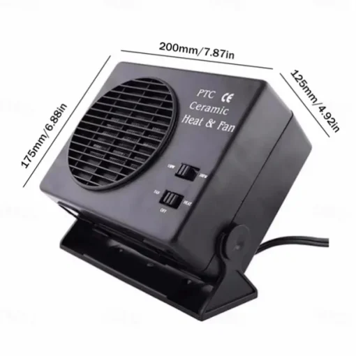 Car Heater 12V Portable Car Heater Fan Fast Heating Windshield Heater Defroster 2 in 1 Cooling Heating for Camping Trip