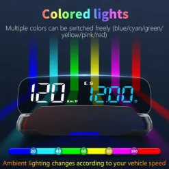 Car HUD Speedometer Head Up Display Car Mounted For HUD Car Beidou Satellite GPS Universal Time Compass Auto Accessories