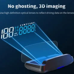 Car HUD Speedometer Head Up Display Car Mounted For HUD Car Beidou Satellite GPS Universal Time Compass Auto Accessories