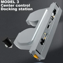 Car Intelligent Docking Station Type-C PD 27W Fast Charger USB Extender Docking Station Powered Splitter for Tesla Model 3