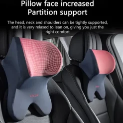 Car Lumbar Support Headrest Neck Pillow Support Universal Soft Neck Pillows Cushion Car Memory Foam Lumbar Pillow Back Support