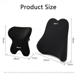 Car Lumbar Support Headrest Neck Pillow Support Universal Soft Neck Pillows Cushion Car Memory Foam Lumbar Pillow Back Support