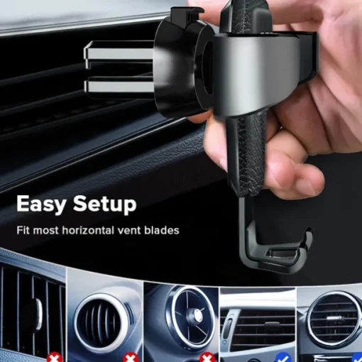 Car Phone Holder Mount 2023 Universal Gravity Vent Phone Mount For Car Vent Compatible With iPhone Samsung and More