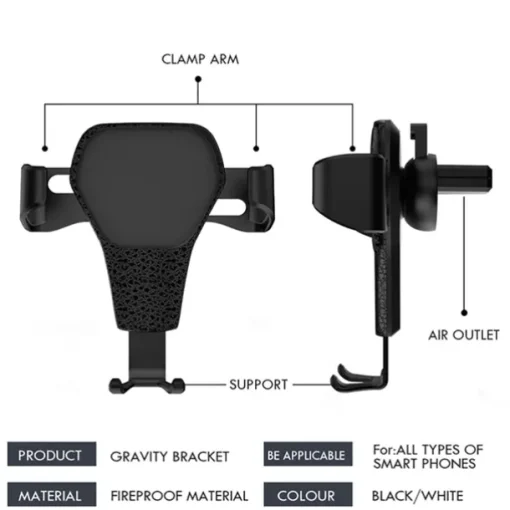 Car Phone Holder Mount 2023 Universal Gravity Vent Phone Mount For Car Vent Compatible With iPhone Samsung and More