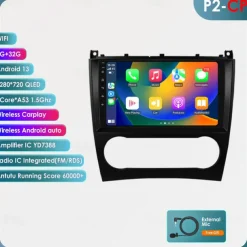 Car Radio Multimedia Player For 2004 - 2011 Mercedes Benz W203 W209 Android 9 inch Car Radio Multimedia Player GPS Navigation DSP Bluetooth HD Screen