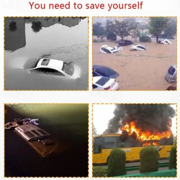 Car Safety Hammer Auto Emergency Glass Window Breaker Seat Belt Cutter Life-Saving Escape Car Emergency Tool