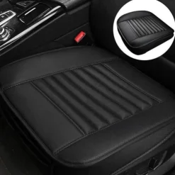 Car Seat Cushion Cover Universal 5D Bamboo Charcoal Leather, Breathable Waterproof All-Inclusive Auto Seat Protector