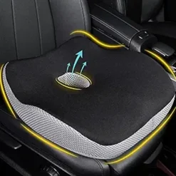 Car Seat Cushion Slow Rebound Memory Foam Car Driver Seat Height Increase Cushion Car Anti-slip Seat Cushion