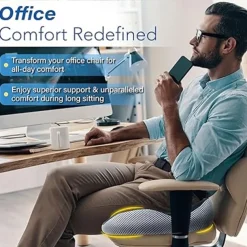 Car Seat Cushion Slow Rebound Memory Foam Car Driver Seat Height Increase Cushion Car Anti-slip Seat Cushion