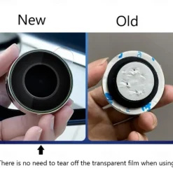 Car Suction Cup Mount Auxiliary Rearview Mirror 360 Degree Rotating Wide-angle Round Frame Blind Spot Mirror