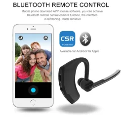 Car Truck Motorcycle V8 Bluetooth Headsets Business Bluetooth Earphone Sport Wireless Bluetooth Headset Handsfree Earphone Voice control with Microphone