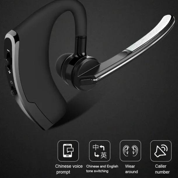 Car Truck Motorcycle V8 Bluetooth Headsets Business Bluetooth Earphone Sport Wireless Bluetooth Headset Handsfree Earphone Voice control with Microphone