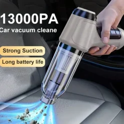 Car Vacuum Cleaner 13000PA Super Power Portable Vacuum Cleaner USB Rechargeable Dual Use Mini Handheld Cleaning For Car Home