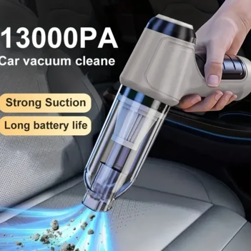 Car Vacuum Cleaner 13000PA Super Power Portable Vacuum Cleaner USB Rechargeable Dual Use Mini Handheld Cleaning For Car Home
