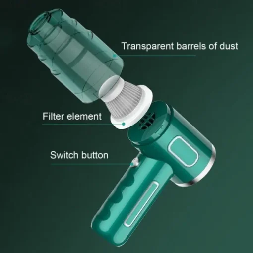 Car Vacuum Cleaner Wireless Portable Large Suction Household Handheld Dust Collector Small Mini Dust Blower