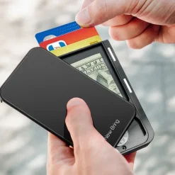 Card Holder Mens Purse Carbon Fiber Minimalist Rfid Wallets for Credit Cards Bank Business ID Card Holder Case Cards Boxs Change Coin Holders Metal Walet