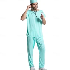Career Costumes Doctor Halloween Cosplay Costume Outfits Outfits Cosplay Adults' Men's Halloween Masquerade Party Masquerade Easy Halloween Costumes Dress Up