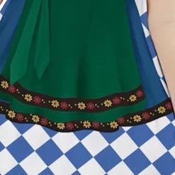 Carnival Girls' 3D Princess Dress Blue Short Sleeve 3D Print Summer Vacation Party Vintage Kids 3-10 Years Vintage Dress Casual Dress Midi Regular Fit