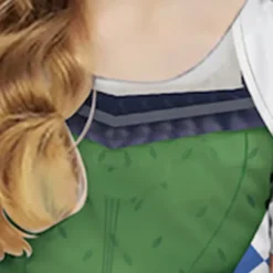 Carnival Girls' 3D Princess Dress Blue Short Sleeve 3D Print Summer Vacation Party Vintage Kids 3-10 Years Vintage Dress Casual Dress Midi Regular Fit