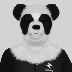 Carnival Mouth Opening Animal Headgear Funny Mask Wolf Dog Head Tiger Gorilla Headgear Makeup Ball Halloween Props