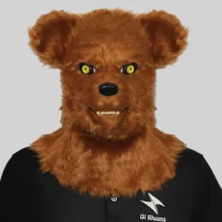 Carnival Mouth Opening Animal Headgear Funny Mask Wolf Dog Head Tiger Gorilla Headgear Makeup Ball Halloween Props