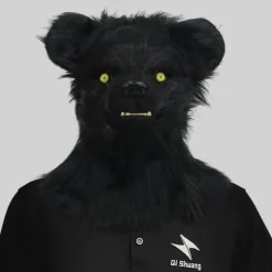 Carnival Mouth Opening Animal Headgear Funny Mask Wolf Dog Head Tiger Gorilla Headgear Makeup Ball Halloween Props