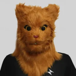 Carnival Mouth Opening Animal Headgear Funny Mask Wolf Dog Head Tiger Gorilla Headgear Makeup Ball Halloween Props