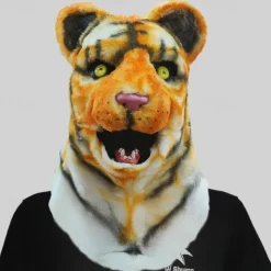 Carnival Mouth Opening Animal Headgear Funny Mask Wolf Dog Head Tiger Gorilla Headgear Makeup Ball Halloween Props