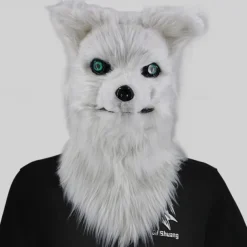 Carnival Mouth Opening Animal Headgear Funny Mask Wolf Dog Head Tiger Gorilla Headgear Makeup Ball Halloween Props