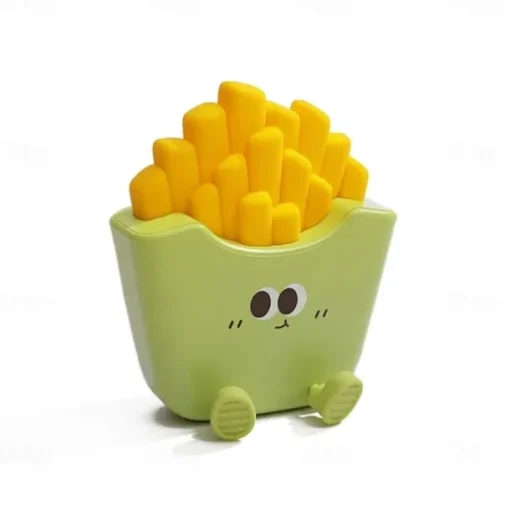 Cartoon Creative French Fries Night Light USB Rechargeable Touch Control Night Lamp Desktop Ornaments for Kid's Birthday Gift 1PC
