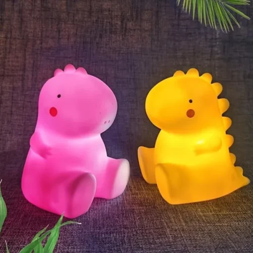 Cartoon Dinosaur Night Light, Muti-Color Night Lights Christmas Decor